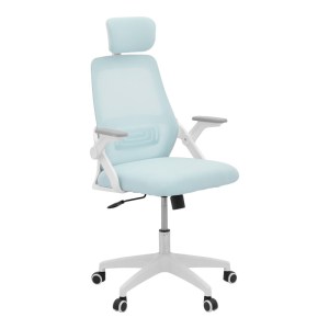 pak-069-000091 ΚΑΡΕΚΛΑ ΓΡΑΦΕΙΟΥ PEJA PAKOWORLD MESH ΥΦΑΣΜΑ ΣΙΕΛ-ΣΚΕΛΕΤΟΣ ΛΕΥΚΟ 58X60X107-117ΕΚ