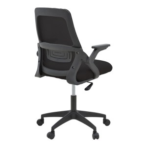 pak-069-000092-1 ΚΑΡΕΚΛΑ ΓΡΑΦΕΙΟΥ REJI PAKOWORLD MESH ΥΦΑΣΜΑ ΜΑΥΡΟ 58X60X89-99ΕΚ
