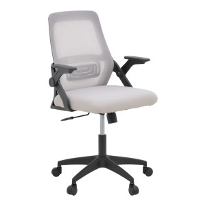 pak-069-000093 ΚΑΡΕΚΛΑ ΓΡΑΦΕΙΟΥ REJI PAKOWORLD MESH ΥΦΑΣΜΑ ΓΚΡΙ-ΜΠΕΖ ΜΕ ΜΑΥΡΟ ΣΚΕΛΕΤΟ 58X60X89-99ΕΚ