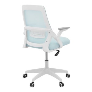 pak-069-000095-1 ΚΑΡΕΚΛΑ ΓΡΑΦΕΙΟΥ REJI PAKOWORLD MESH ΥΦΑΣΜΑ ΣΙΕΛ-ΣΚΕΛΕΤΟΣ ΛΕΥΚΟ 58X60X89-99ΕΚ
