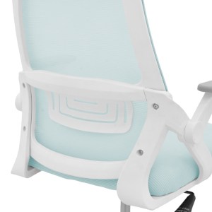 pak-069-000095-4 ΚΑΡΕΚΛΑ ΓΡΑΦΕΙΟΥ REJI PAKOWORLD MESH ΥΦΑΣΜΑ ΣΙΕΛ-ΣΚΕΛΕΤΟΣ ΛΕΥΚΟ 58X60X89-99ΕΚ