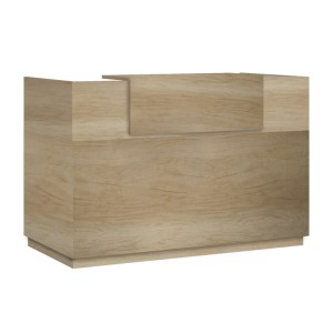 pak-069-000100 ΓΡΑΦΕΙΟ RECEPTION LOTUS PAKOWORLD ΣΕ ΧΡΩΜΑ ΦΥΣΙΚΟ 180X70X110ΕΚ