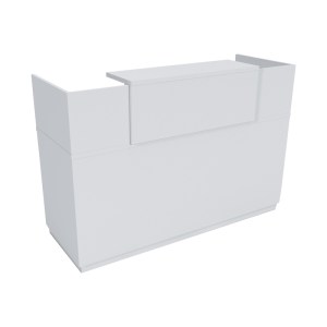 pak-069-000102 ΓΡΑΦΕΙΟ RECEPTION LOTUS PAKOWORLD ΣΕ ΛΕΥΚΗ ΑΠΟΧΡΩΣΗ  140X70X110ΕΚ