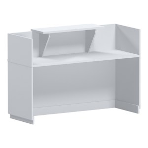 pak-069-000104-1 ΓΡΑΦΕΙΟ RECEPTION LOTUS PAKOWORLD ΣΕ ΛΕΥΚΗ ΑΠΟΧΡΩΣΗ  180X70X110ΕΚ