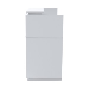 pak-069-000104-4 ΓΡΑΦΕΙΟ RECEPTION LOTUS PAKOWORLD ΣΕ ΛΕΥΚΗ ΑΠΟΧΡΩΣΗ  180X70X110ΕΚ