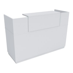 pak-069-000104 ΓΡΑΦΕΙΟ RECEPTION LOTUS PAKOWORLD ΣΕ ΛΕΥΚΗ ΑΠΟΧΡΩΣΗ  180X70X110ΕΚ