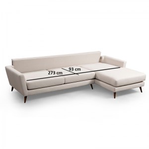 pak-071-001206-3 ΓΩΝΙΑΚΟΣ ΚΑΝΑΠΕΣ ΚΡΕΒΑΤΙ PWF-0526 PAKOWORLD ΑΡΙΣΤΕΡΗ ΓΩΝΙΑ ΥΦΑΣΜΑ ΜΠΕΖ-ΚΑΡΥΔΙ 303X168X85ΕΚ