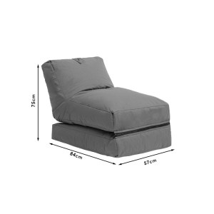 pak-071-001256-8 ΠΟΛΥΘΡΟΝΑ ΠΟΥΦ-ΚΡΕΒΑΤΙ PWF-0558 PAKOWORLD ΑΔΙΑΒΡΟΧΟ ΓΚΡΙ