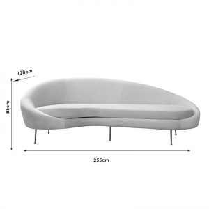 pak-071-001360-3 ΚΑΝΑΠΕΣ 3ΘΕΣΙΟΣ PWF-0574 PAKOWORLD ΔΕΞΙΑ ΓΩΝΙΑ ΜΠΕΖ 255X120X85ΕΚ