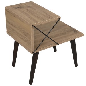 pak-071-001532-4 ΒΟΗΘΗΤΙΚΟ ΤΡΑΠΕΖΙ-ΚΟΜΟΔΙΝΟ GATHER PAKOWORLD SONOMA-ΚΑΡΥΔΙ 50X40X55ΕΚ