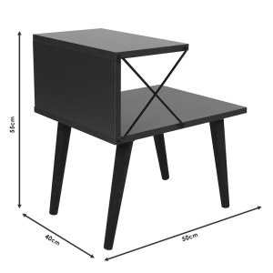 pak-071-001532-5 ΒΟΗΘΗΤΙΚΟ ΤΡΑΠΕΖΙ-ΚΟΜΟΔΙΝΟ GATHER PAKOWORLD SONOMA-ΚΑΡΥΔΙ 50X40X55ΕΚ
