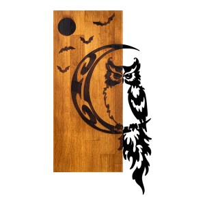 pak-071-001594 ΔΙΑΚΟΣΜΗΤΙΚΟ ΤΟΙΧΟΥ OWLE PAKOWORLD ΞΥΛΟ ΠΕΥΚΟΥ ΣΕ ΦΥΣΙΚΗ ΑΠΟΧΡΩΣΗ ΜΕ ΜΑΥΡΟ ΜΕΤΑΛΛΟ 36X3X66ΕΚ