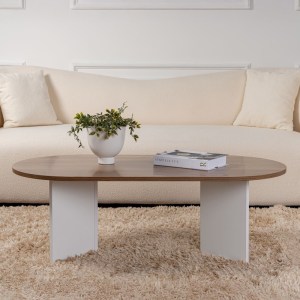 pak-071-001605-1 ΤΡΑΠΕΖΙ ΣΑΛΟΝΙΟΥ TABLETOD PAKOWORLD ΣΕ ΚΑΡΥΔΙ-ΛΕΥΚΗ ΑΠΟΧΡΩΣΗ 119X60X40ΕΚ