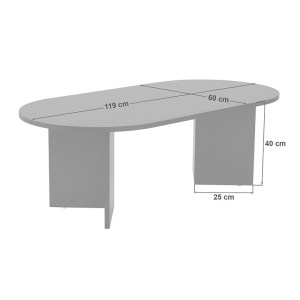 pak-071-001607-4 ΤΡΑΠΕΖΙ ΣΑΛΟΝΙΟΥ TABLETOD PAKOWORLD ΣΕ ΜΑΥΡΗ ΑΠΟΧΡΩΣΗ 119X60X40ΕΚ