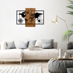 pak-071-001608-1 ΔΙΑΚΟΣΜΗΤΙΚΟ ΤΟΙΧΟΥ MERZO PAKOWORLD ΞΥΛΟ ΠΕΥΚΟΥ ΣΕ ΦΥΣΙΚΗ ΑΠΟΧΡΩΣΗ ΜΕ ΜΑΥΡΟ ΜΕΤΑΛΛΟ 58X3X85ΕΚ