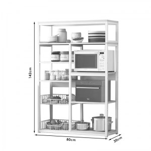 pak-072-000040-2 ΡΑΦΙΕΡΑ ΕΠΙΔΑΠΕΔΙΑ LEENA PAKOWORLD ΜΕΤΑΛΛΟ ΚΑΡΥΔΙ-ΜΑΥΡΟ 80X30X142ΕΚ