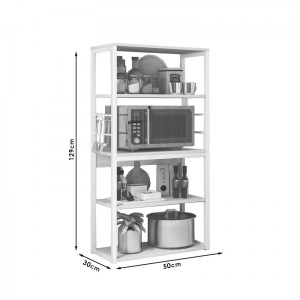 pak-072-000043-2 ΡΑΦΙΕΡΑ ΕΠΙΔΑΠΕΔΙΑ TACE PAKOWORLD ΜΕΤΑΛΛΟ ΛΕΥΚΟ-ΦΥΣΙΚΟ 50X30X129ΕΚ