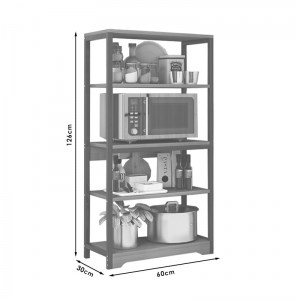 pak-072-000045-2 ΡΑΦΙΕΡΑ ΕΠΙΔΑΠΕΔΙΑ OBRA PAKOWORLD ΜΕΤΑΛΛΟ ΚΑΡΥΔΙ-ΜΑΥΡΟ 60X30X126ΕΚ