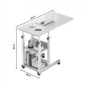 pak-072-000049-2 ΒΟΗΘΗΤΙΚΟ ΤΡΑΠΕΖΙ BABS PAKOWORLD ΤΡΟΧΗΛΑΤΟ ΛΕΥΚΟ-ΦΥΣΙΚΟ 60X40X85ΕΚ