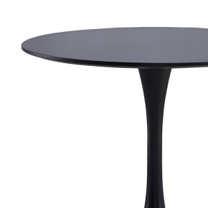pak-072-000084-1 ΤΡΑΠΕΖΙ ELIJAH PAKOWORLD ΜΑΥΡΟ Φ60X74CM