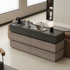 pak-072-000102-1 ΣΥΡΤΑΡΙΕΡΑ SONLEN PAKOWORLD ΜΕΛΑΜΙΝΗ ΚΑΙ MDF ΣΕ ΑΝΘΡΑΚΙ-ΑΝΟΙΧΤΟ ΚΑΡΥΔΙ ΑΠΟΧΡΩΣΗ 120X40X72ΕΚ