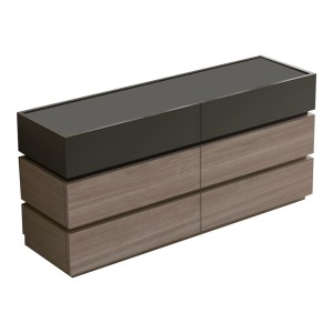 pak-072-000102 ΣΥΡΤΑΡΙΕΡΑ SONLEN PAKOWORLD ΜΕΛΑΜΙΝΗ ΚΑΙ MDF ΣΕ ΑΝΘΡΑΚΙ-ΑΝΟΙΧΤΟ ΚΑΡΥΔΙ ΑΠΟΧΡΩΣΗ 120X40X72ΕΚ
