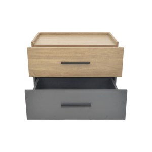 pak-072-000104-5 ΚΟΜΟΔΙΝΟ SONLEN PAKOWORLD MDF ΣΕ SONOMA-ΑΝΘΡΑΚΙ ΑΠΟΧΡΩΣΗ 60X40X44.5ΕΚ