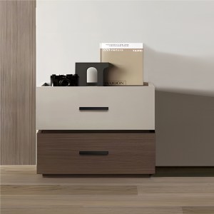 pak-072-000105-1 ΚΟΜΟΔΙΝΟ SONLEN PAKOWORLD ΜΕΛΑΜΙΝΗ ΚΑΙ MDF ΣΕ ΚΑΡΥΔΙ-ΜΠΕΖ ΑΠΟΧΡΩΣΗ 60X40X44.5ΕΚ