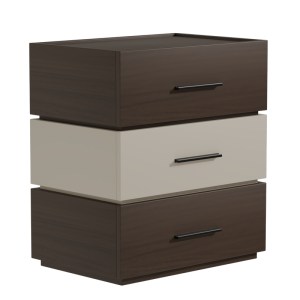 pak-072-000106-3 ΚΟΜΟΔΙΝΟ SONLEN PAKOWORLD ΜΕΛΑΜΙΝΗ ΚΑΙ MDF ΣΕ ΚΑΡΥΔΙ-ΜΠΕΖ ΑΠΟΧΡΩΣΗ 60X40X66ΕΚ