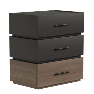 pak-072-000107-2 ΚΟΜΟΔΙΝΟ SONLEN PAKOWORLD ΜΕΛΑΜΙΝΗ ΚΑΙ MDF ΣΕ ΑΝΟΙΧΤΟ ΚΑΡΥΔΙ-ΑΝΘΡΑΚΙ ΑΠΟΧΡΩΣΗ 60X40X66ΕΚ