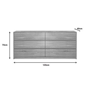 pak-072-000111-1 ΣΥΡΤΑΡΙΕΡΑ KUANGER PAKOWORLD MDF ΣΕ ΦΥΣΙΚΗ ΑΠΟΧΡΩΣΗ 120X40X70ΕΚ
