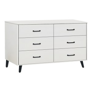 pak-072-000116 ΣΥΡΤΑΡΙΕΡΑ ADRENILE PAKOWORLD MDF ΣΕ ΛΕΥΚΗ ΑΠΟΧΡΩΣΗ ΚΑΙ ΜΑΥΡΟ ΜΕΤΑΛΛΙΚΟ ΠΟΔΙ 120X40X74ΕΚ