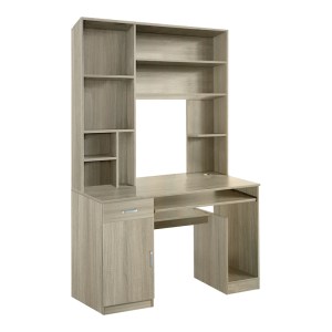 pak-072-000121 ΓΡΑΦΕΙΟ ΥΠΟΛΟΓΙΣΤΗ ΜΕ ΒΙΒΛΙΟΘΗΚΗ NOVELTY PAKOWORLD ΣΕ ΑΠΟΧΡΩΣΗ SONOMA 120X55X182ΕΚ