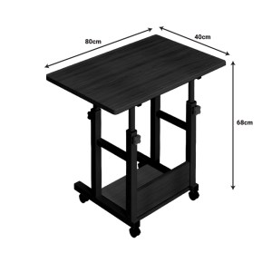 pak-072-000124-2 ΓΡΑΦΕΙΟ ΤΡΟΧΗΛΑΤΟ STOLU PAKOWORLD MDF-METAL ΣΕ ΦΥΣΙΚΟ-ΛΕΥΚΟ ΑΠΟΧΡΩΣΗ 60X40X68ΕΚ