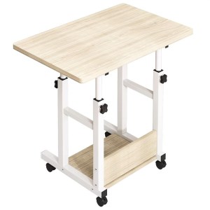 pak-072-000124 ΓΡΑΦΕΙΟ ΤΡΟΧΗΛΑΤΟ STOLU PAKOWORLD MDF-METAL ΣΕ ΦΥΣΙΚΟ-ΛΕΥΚΟ ΑΠΟΧΡΩΣΗ 60X40X68ΕΚ