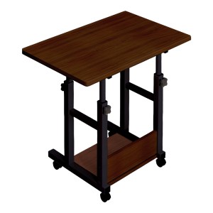 pak-072-000125 ΓΡΑΦΕΙΟ ΤΡΟΧΗΛΑΤΟ STOLU I PAKOWORLD MDF-METAL ΣΕ ΚΑΡΥΔΙ ΑΠΟΧΡΩΣΗ 80X40X68ΕΚ