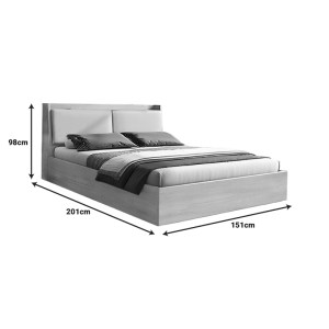 pak-072-000127-4 ΚΡΕΒΑΤΙ AKVARE PAKOWORLD ΔΙΠΛΟ MDF ΣΕ ΦΥΣΙΚΗ ΑΠΟΧΡΩΣΗ 150X200ΕΚ