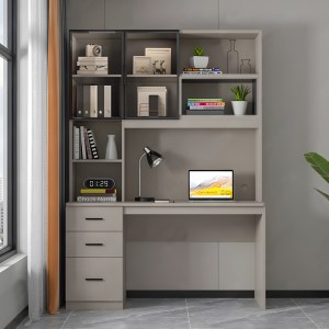 pak-072-000137-1 ΓΡΑΦΕΙΟ ΥΠΟΛΟΓΙΣΤΗ ΜΕ ΒΙΒΛΙΟΘΗΚΗ CITORO PAKOWORLD MDF ΣΕ ΜΠΕΖ ΑΠΟΧΡΩΣΗ 120X50X180ΕΚ