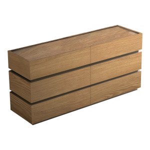 pak-072-000139 ΣΥΡΤΑΡΙΕΡΑ SONLEN PAKOWORLD MDF ΣΕ OAK ΑΠΟΧΡΩΣΗ 120X40X72ΕΚ