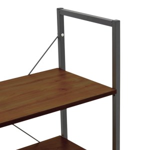 pak-072-000149-5 ΡΑΦΙΕΡΑ ΕΠΙΔΑΠΕΔΙΑ ΜΕ ΝΤΟΥΛΑΠΙ KUILI PAKOWORLD ΜΕΤΑΛΛΟ ΜΑΥΡΟ-MDF ΣΕ ΚΑΡΥΔΙ ΑΠΟΧΡΩΣΗ 60X36X121ΕΚ