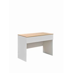 pak-072-000151 ΓΡΑΦΕΙΟ ΕΡΓΑΣΙΑΣ BELETON PAKOWORLD ΜΕ ΣΥΡΤΑΡΙΑ MDF ΣΕ OAK ΜΕ ΛΕΥΚΗ ΑΠΟΧΡΩΣΗ 100X50X75ΕΚ