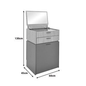 pak-072-000154-8 ΤΟΥΑΛΕΤΑ ΚΡΕΒΑΤΟΚΑΜΑΡΑΣ SONLEN PAKOWORLD ΑΝΘΡΑΚΙ-ΑΝΟΙΧΤΟ ΚΑΡΥΔΙ 60X45X122ΕΚ