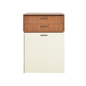pak-072-000155-2 ΤΟΥΑΛΕΤΑ ΚΡΕΒΑΤΟΚΑΜΑΡΑΣ SONLEN PAKOWORLD ΣΕ ΚΑΡΥΔΙ-ΚΡΕΜ ΑΠΟΧΡΩΣΗ 60X45X130ΕΚ