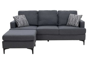 pak-074-000003-2 ΓΩΝΙΑΚΟΣ ΚΑΝΑΠΕΣ ΜΕ ΣΚΑΜΠΩ SLIM ΥΦΑΣΜΑΤΙΝΟΣ ΧΡΩΜΑ ΑΝΘΡΑΚΙ ΜΕ ΜΑΞΙΛΑΡΙΑ 185X140X70ΕΚ