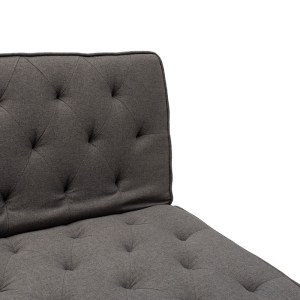 pak-074-000006-6 ΚΑΝΑΠΕΣ - ΚΡΕΒΑΤΙ MARCO PAKOWORLD 3ΘΕΣΙΟΣ ΜΕ ΓΚΡΙ ΥΦΑΣΜΑ 180X80X80ΕΚ