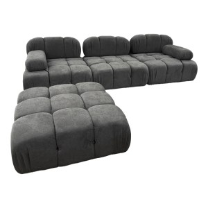 pak-074-000041-1 KΑΝΑΠΕΣ ΤΡΙΘΕΣΙΟΣ ΜΕ ΣΚΑΜΠΟ HYPNOTIC I PAKOWORLD ΥΦΑΣΜΑ ΜΕ ΜΑΞΙΛΑΡΙΑ ΣΕ ΓΚΡΙ ΑΠΟΧΡΩΣΗ 294X98X76ΕΚ