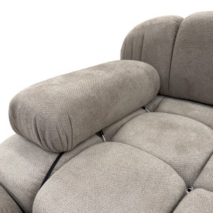pak-074-000055-3 KΑΝΑΠΕΣ ΤΡΙΘΕΣΙΟΣ ΜΕ ΣΚΑΜΠΟ HYPNOTIC I PAKOWORLD ΥΦΑΣΜΑ ΜΕ ΜΑΞΙΛΑΡΙΑ ΣΕ ΓΚΡΙ-ΜΠΕΖ ΑΠΟΧΡΩΣΗ 294X98X76ΕΚ
