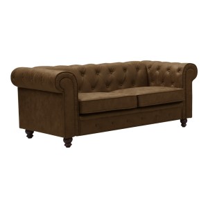 pak-074-000058 KΑΝΑΠΕΣ ΔΙΘΕΣΙΟΣ INCREDIBLE PAKOWORLD ΤΥΠΟΥ CHESTERFIELD ΥΦΑΣΜΑ ΣΕ ΑΝΤΙΚΕ ΚΑΦΕ ΑΠΟΧΡΩΣΗ 160X84X67ΕΚ