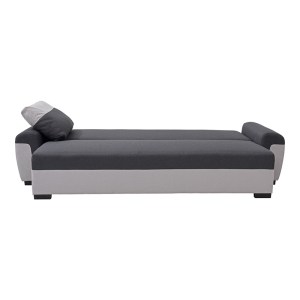 pak-074-000059-3 KΑΝΑΠΕΣ-ΚΡΕΒΑΤΙ ΤΡΙΘΕΣΙΟΣ GABY PAKOWORLD ΥΦΑΣΜΑ ΜΕ ΑΠΟΘΗΚΕΥΤΙΚΟ ΧΩΡΟ ΣΕ ΑΝΘΡΑΚΙ-ΓΚΡΙ ΑΠΟΧΡΩΣΗ 260X88X88ΕΚ