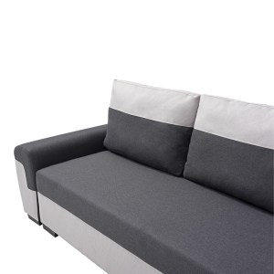 pak-074-000059-5 KΑΝΑΠΕΣ-ΚΡΕΒΑΤΙ ΤΡΙΘΕΣΙΟΣ GABY PAKOWORLD ΥΦΑΣΜΑ ΜΕ ΑΠΟΘΗΚΕΥΤΙΚΟ ΧΩΡΟ ΣΕ ΑΝΘΡΑΚΙ-ΓΚΡΙ ΑΠΟΧΡΩΣΗ 260X88X88ΕΚ